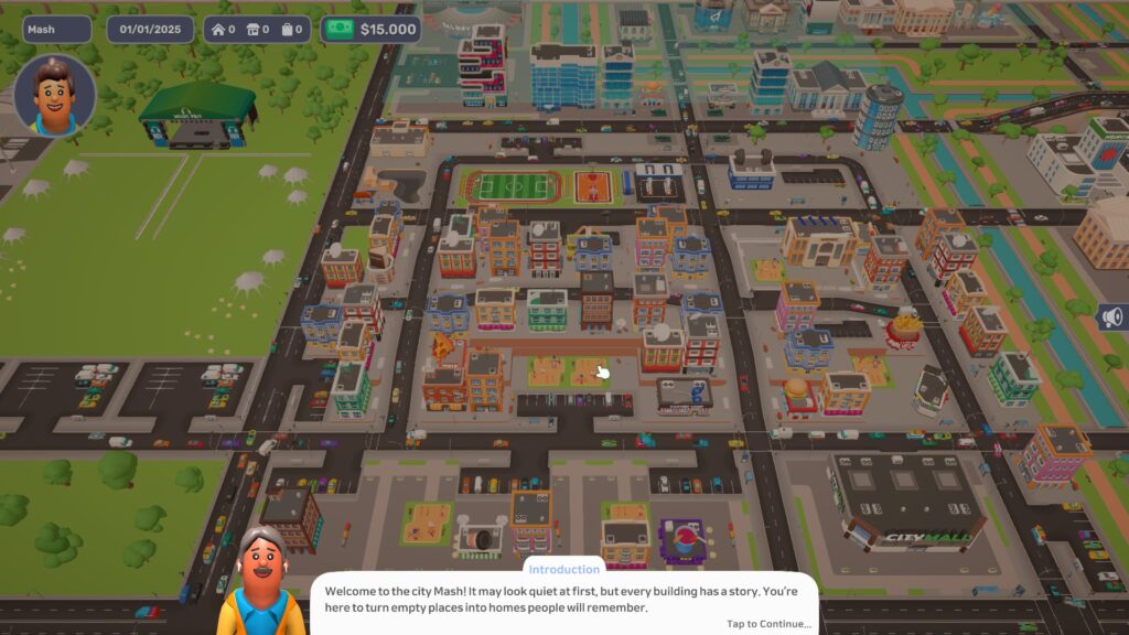 Dearbnb - a colourful city map as seen from above