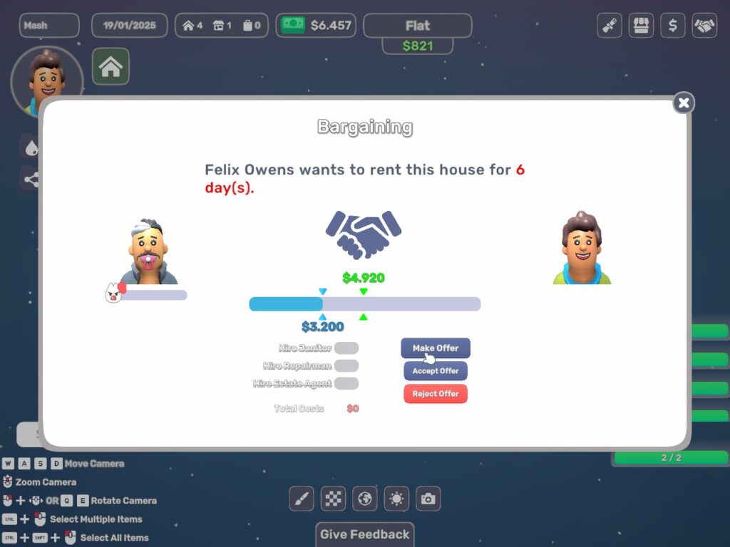 Dearbnb - haggling with a customer to get a better room rate