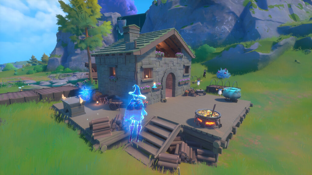 Witchspire - looking down on a humble homestead