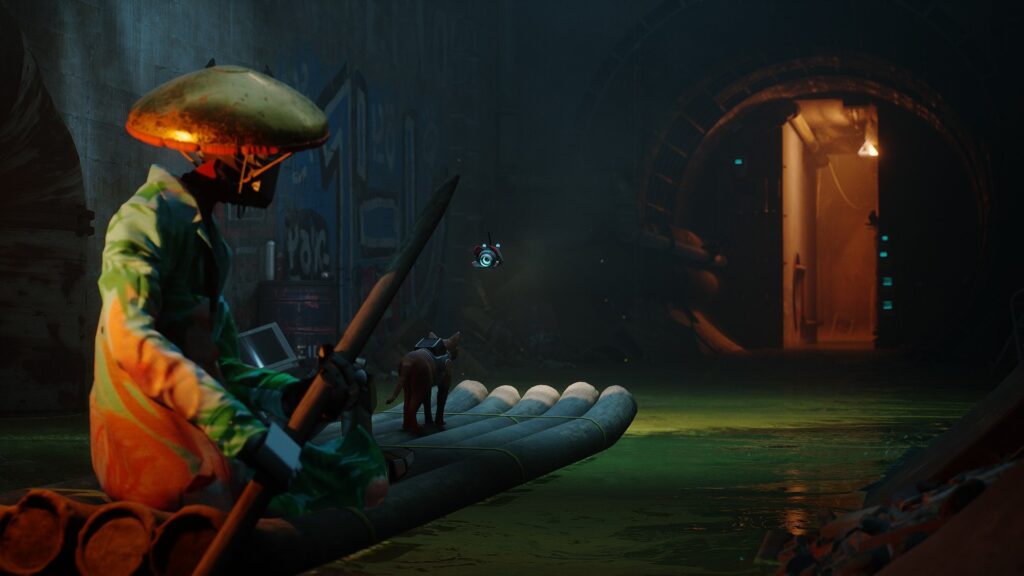 Boat ride through the sewers - STRAY