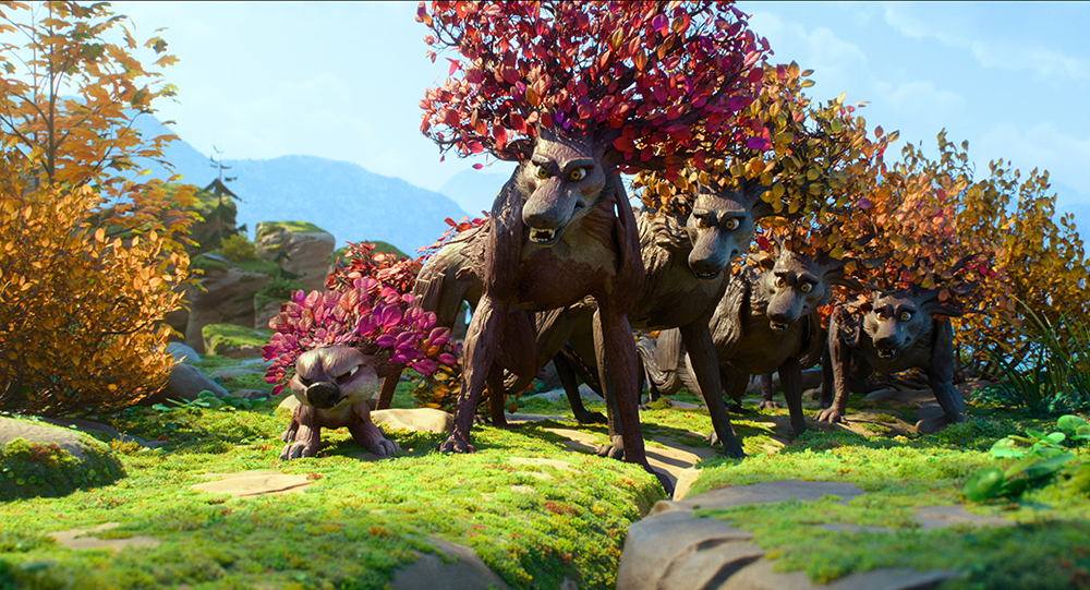 the Treewolf Pack with the leaders pup - SWAPPED