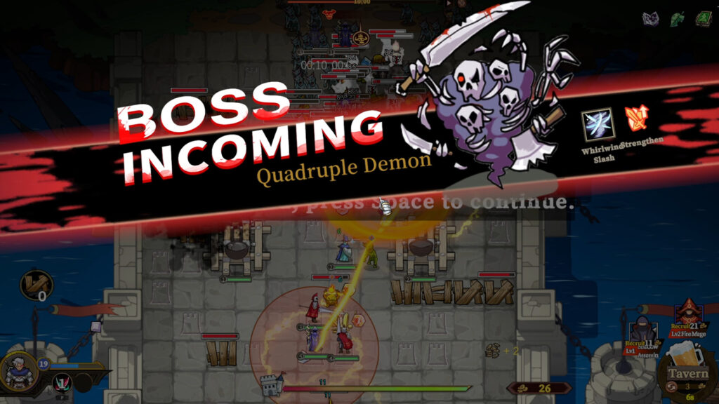 The Gate Must Stand - the Boss introduction scene, very similar to Borderland intro screen.