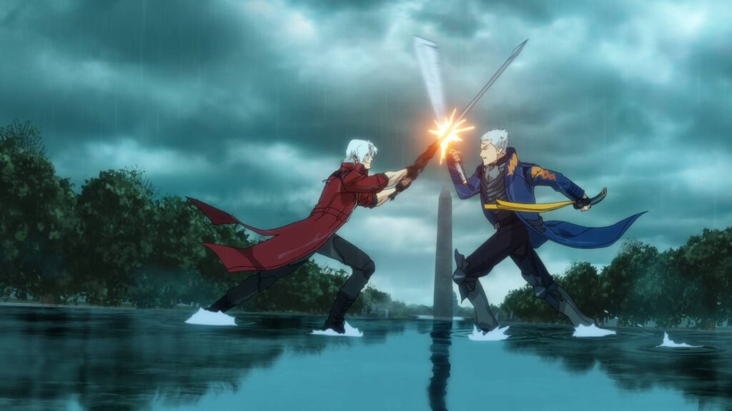 Dante fighting Vergil - Devil May Cry 2