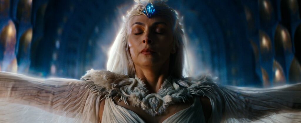 Morena Baccarin plays the sorceress - sorceress