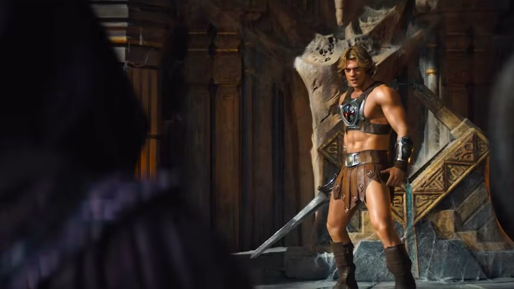 Adam facing Skeletor - Masters of the Universe