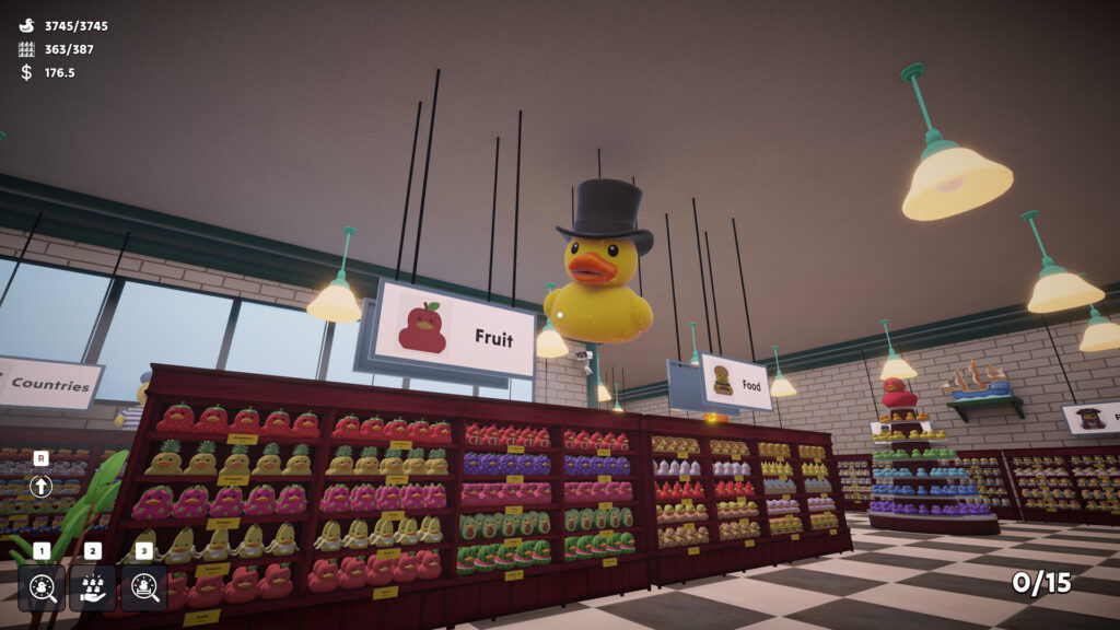 Sort Them Ducks - a room with lots of perfectly filled duck shelves