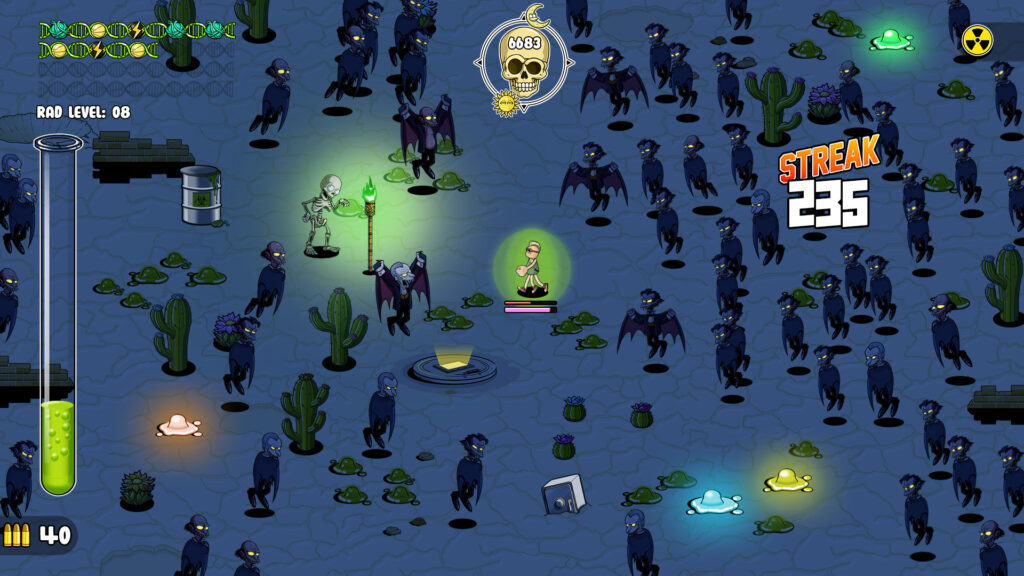 ground zero hero -night time and the player in the desert is swarmed by vampires