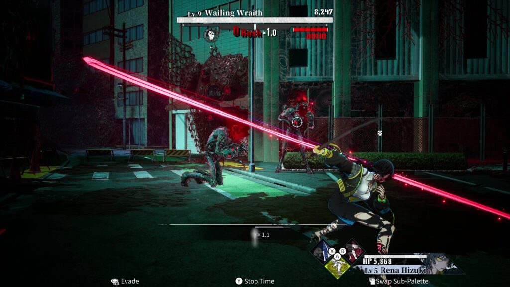 qliphah in providences shadow - battle sceen, Rena slashes at the enemy