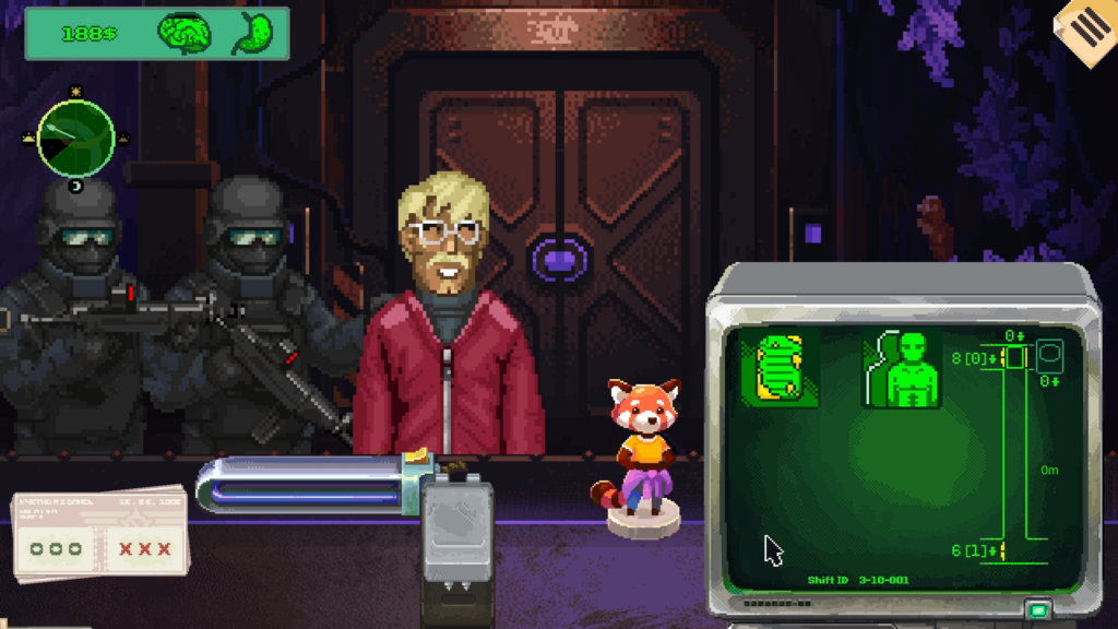 a visitor get escorted by the security team