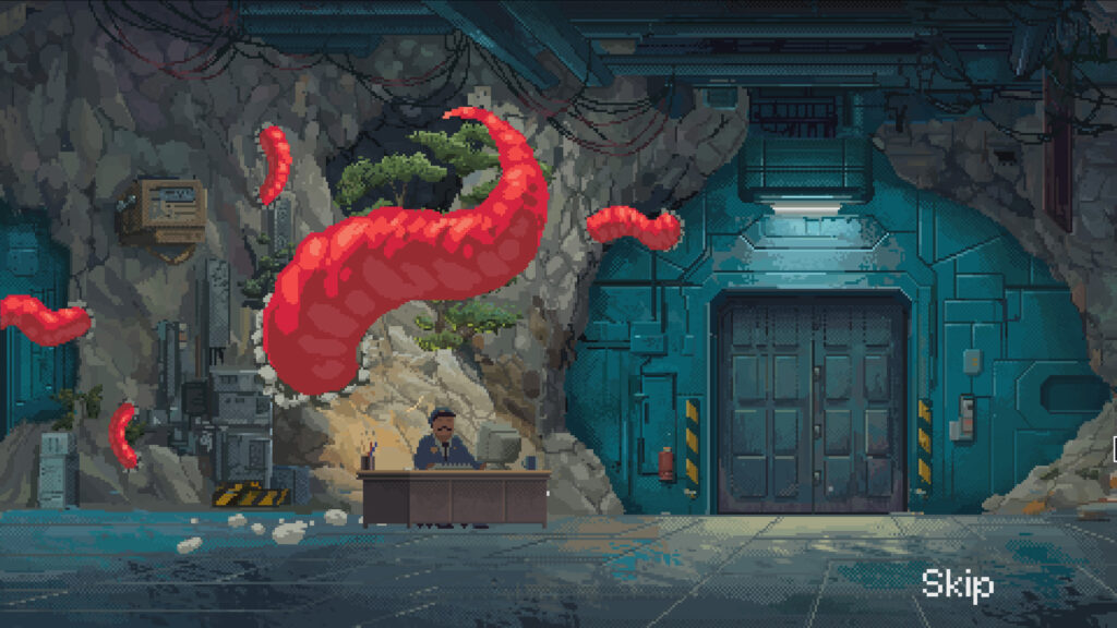 Security 51 - tentacles burst through the walls of the security checkpoint, I think that could have gone better