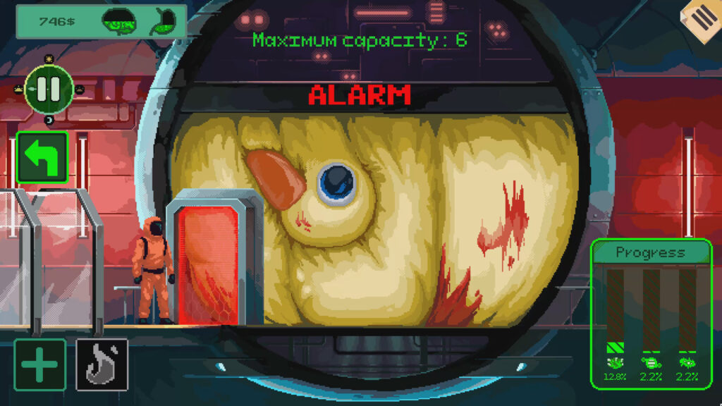 a violent reaction in the test chamber involving a rubber duck has crushed all members inside