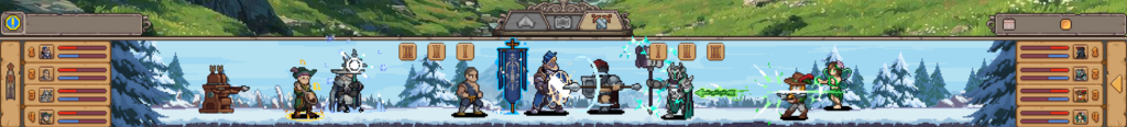 A full view of the battle map in Duelist: Idle Expedition