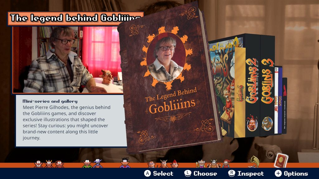 Gobliiins Collection - An option from the main menu to watch a mini-series called "The legend behind Gobliiins"