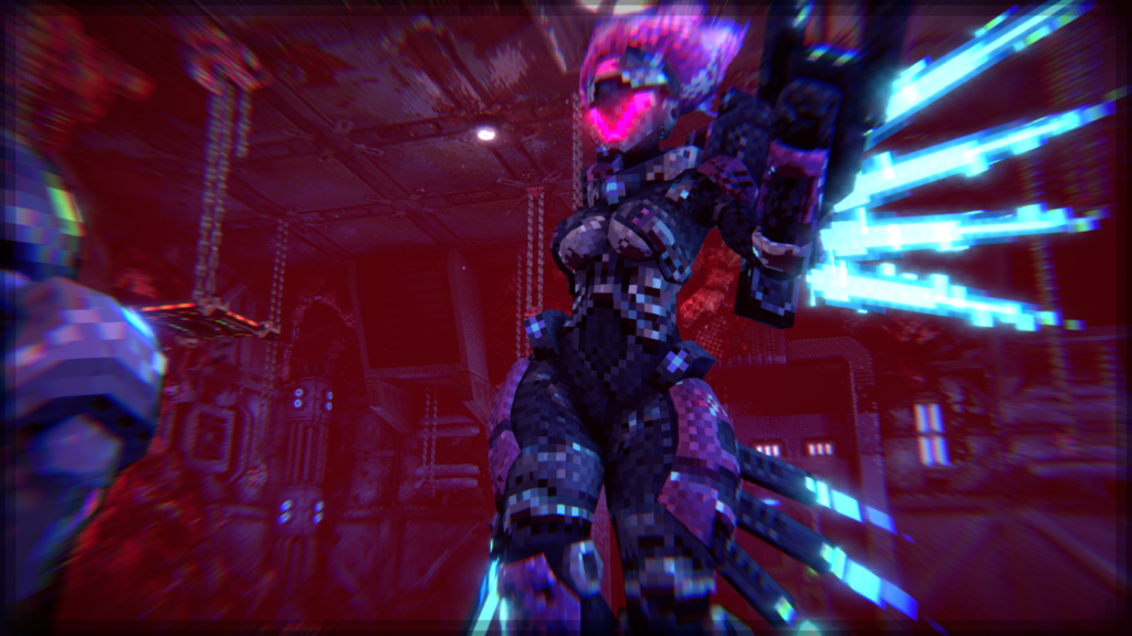 Jocaste, one of Moros Protocol main antagonists, towers over the player